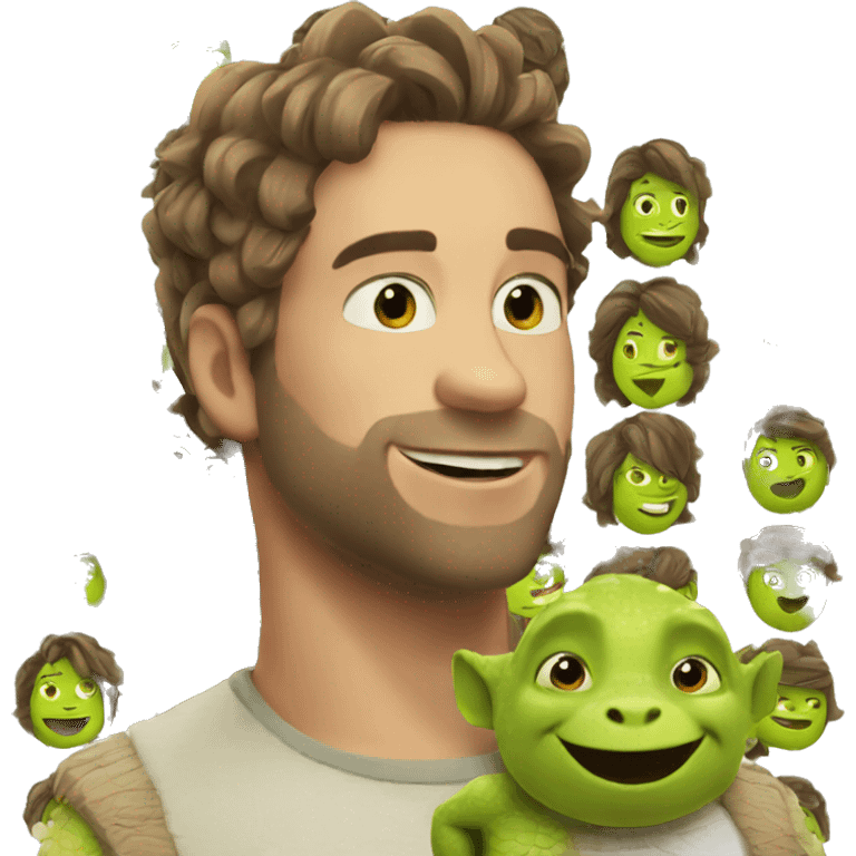 sherk con cabello emoji