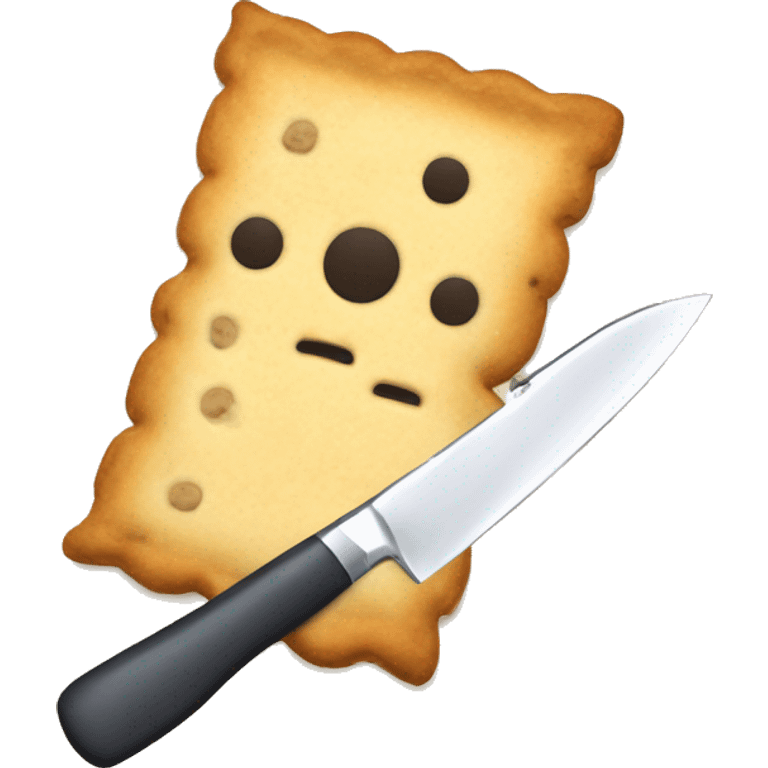 poptart holding a knife emoji