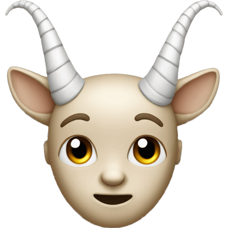 horns with face emoji