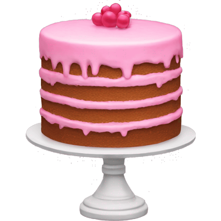 Pink cake emoji