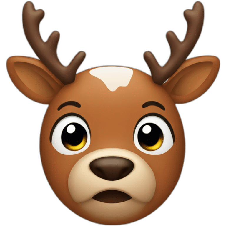 rudolph face emoji