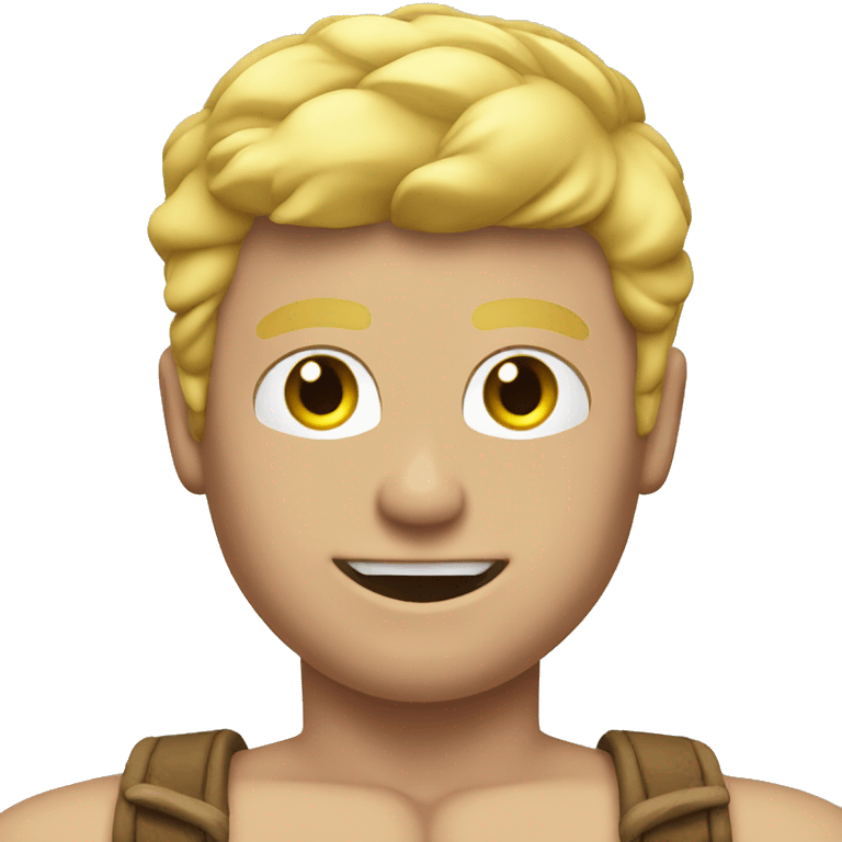 blonde muscular gay guy emoji