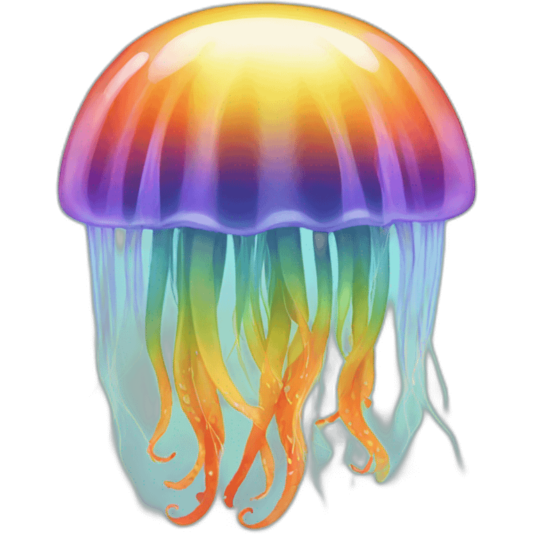 rainbow jellyfish emoji