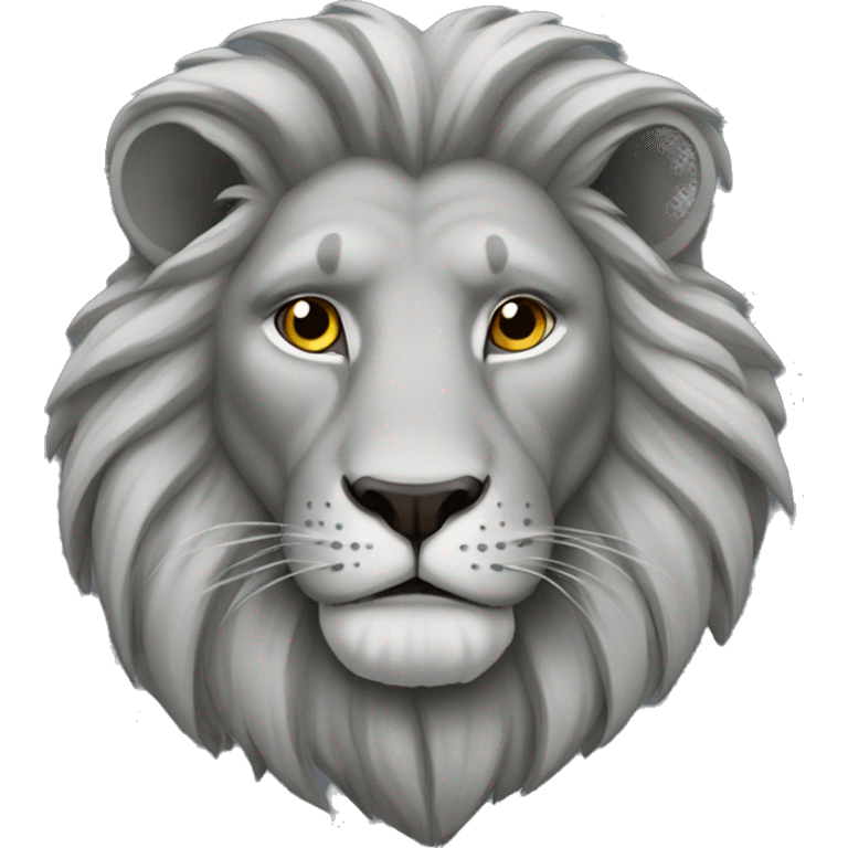 Grey lion emoji