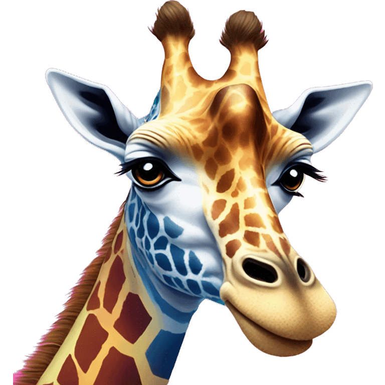 lisa frank giraffe emoji