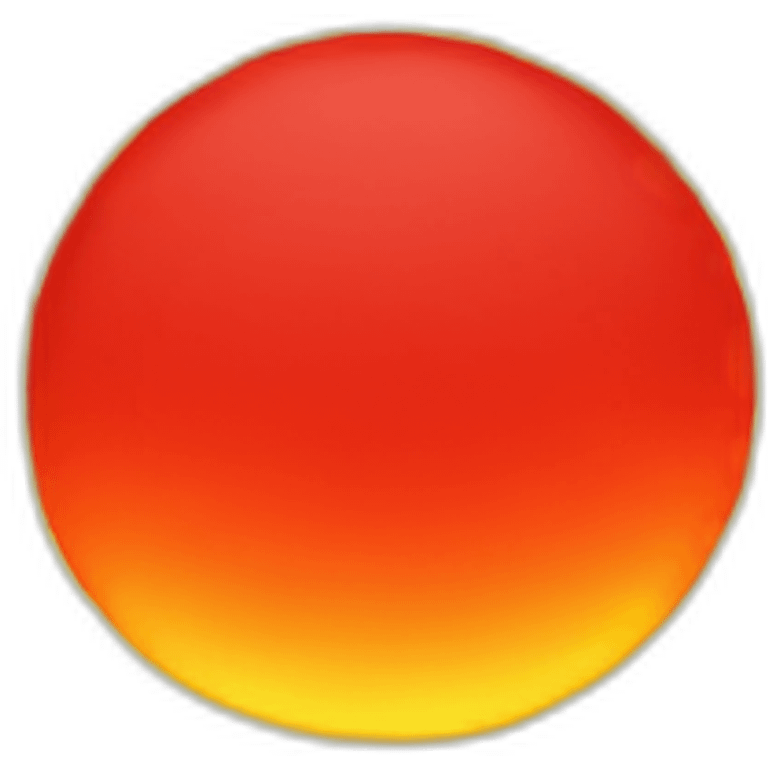 red sun emoji