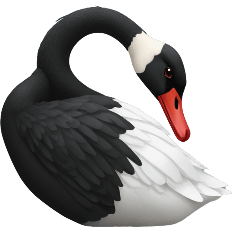 Black swan emoji