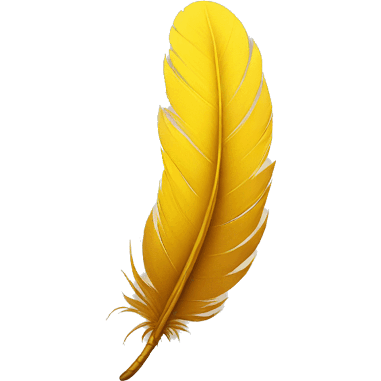 yellow feather  emoji