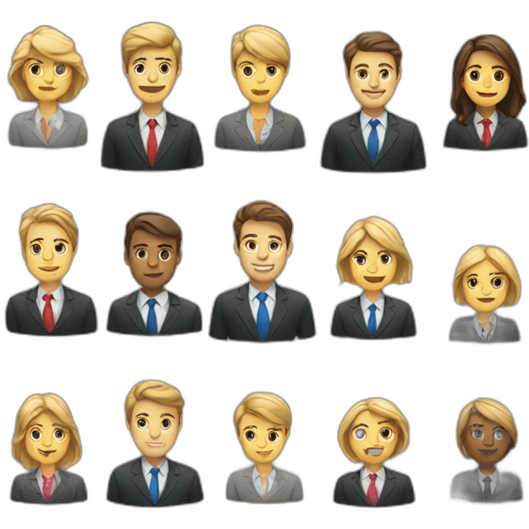 a business team emoji