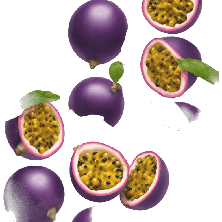 a passion fruit emoji