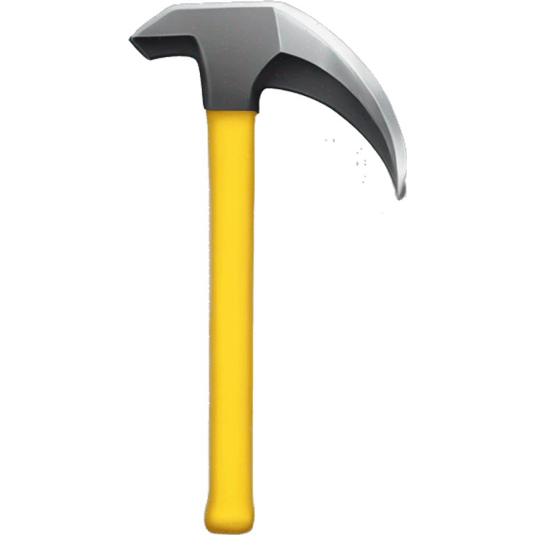 Yellow crowbar emoji