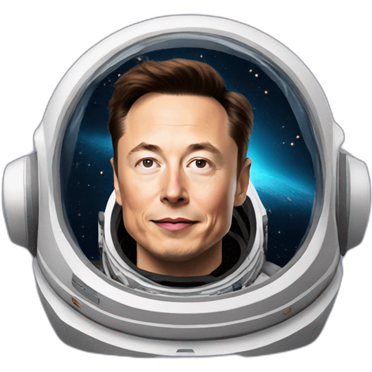 Elon musk in space emoji