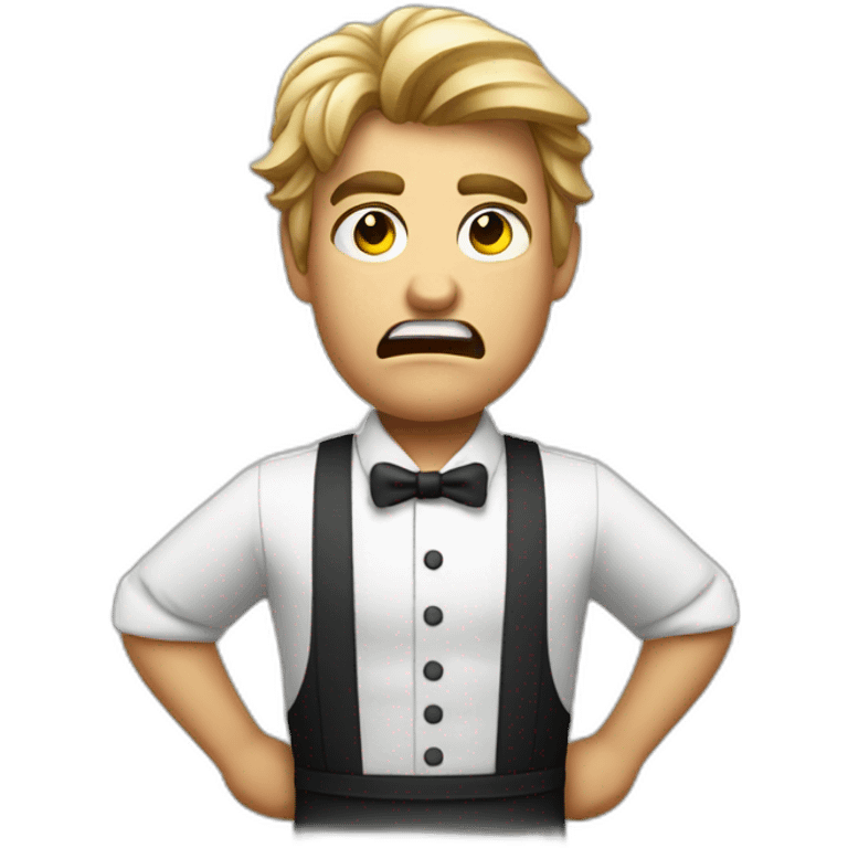 angry waiter emoji