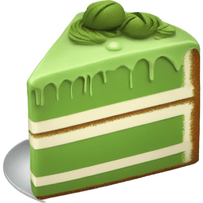 Matcha cake emoji