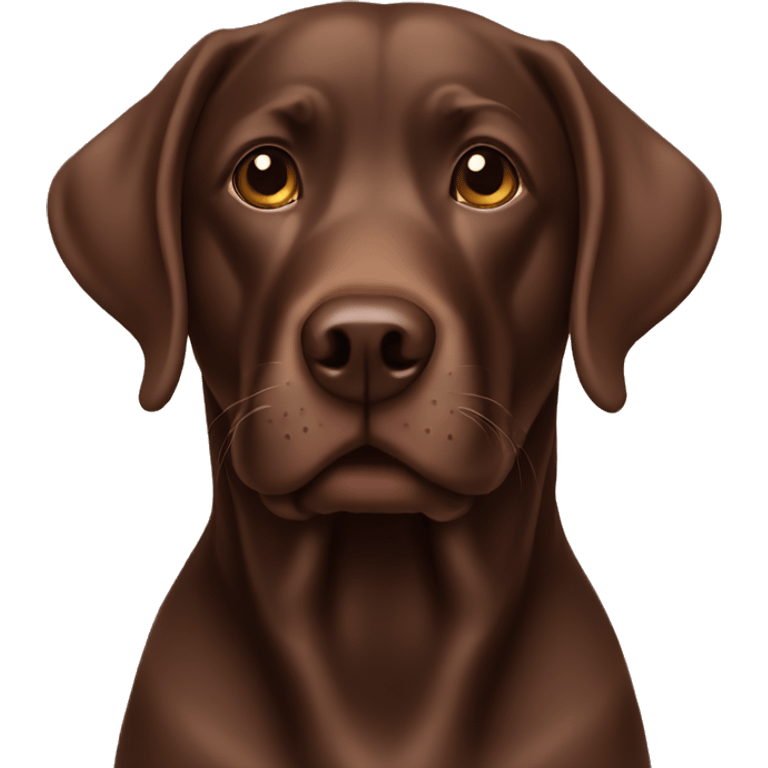 Chocolate lab emoji