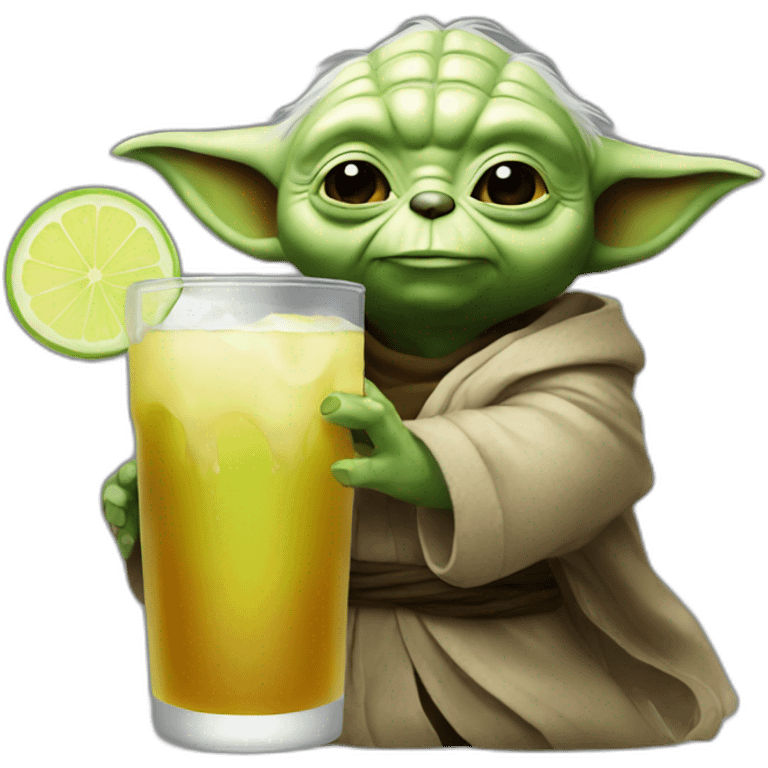 Yoda drink bear emoji