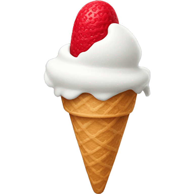 ice cream with red coss out circle over it emoji