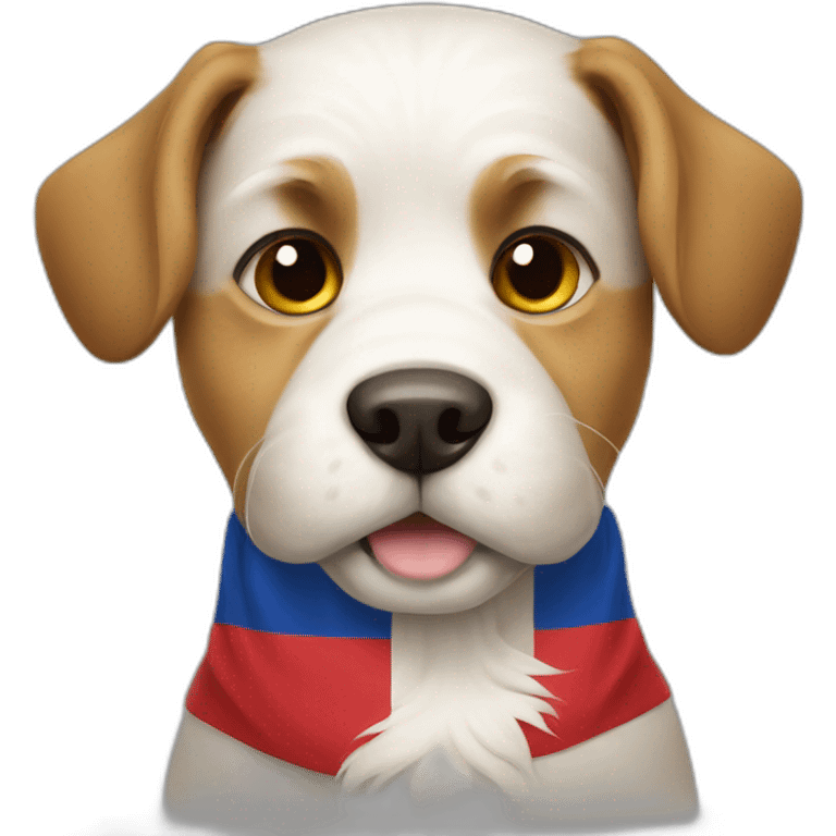 dog with Czech flag emoji