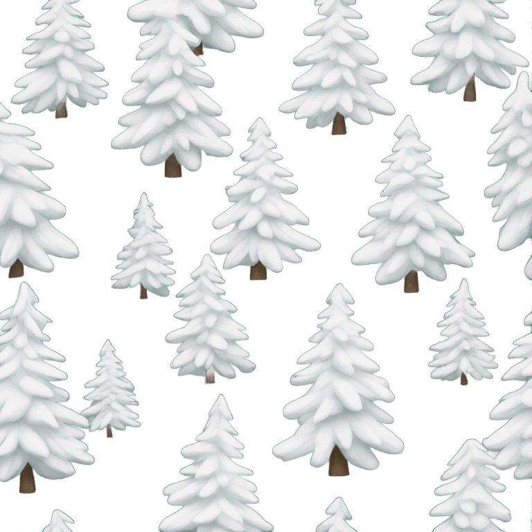  actual white fir christmas tree isolated.  emoji