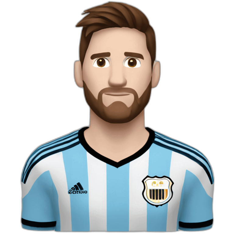 messi 1/2 shot argentina kit 2022 emoji