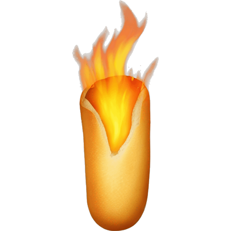 French baguette burn emoji