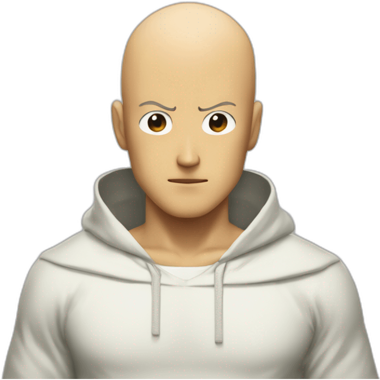 saitama qui donne un coups de point emoji