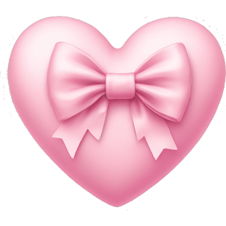 pastel pink heart with bow emoji