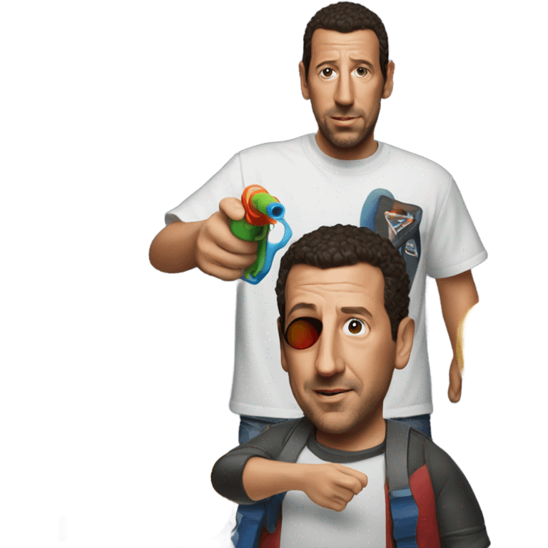 Adam Sandler with Watergun emoji