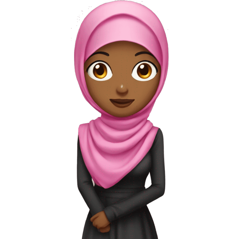 Pink hijab girl emoji