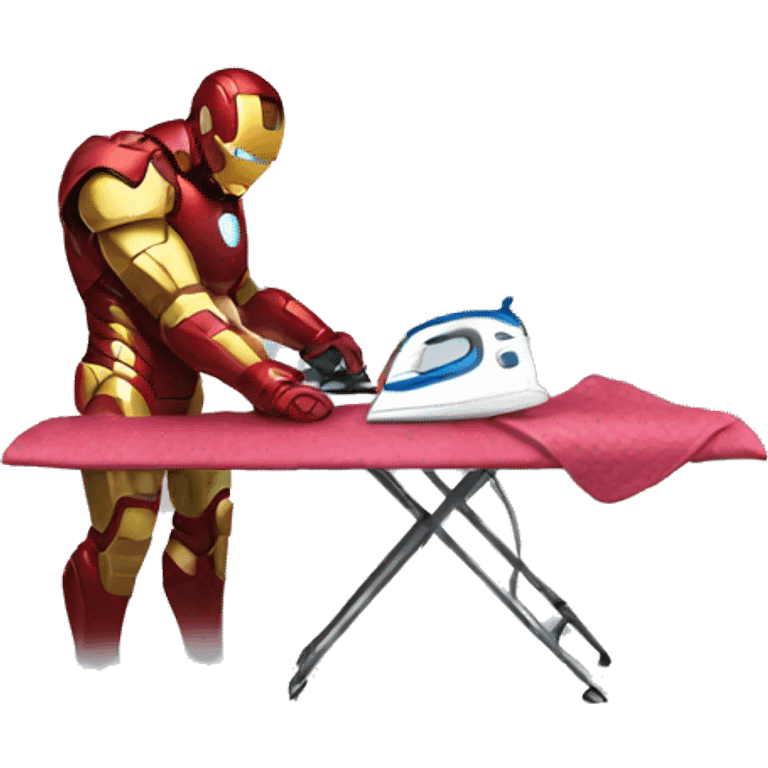 ironman ironing clothes emoji