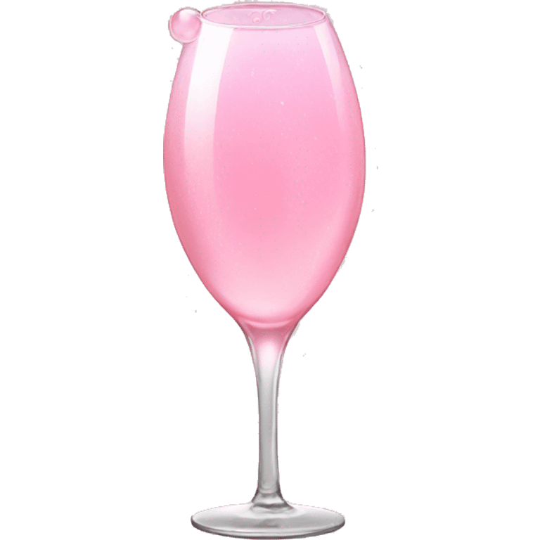 Pink bubble champagnw emoji