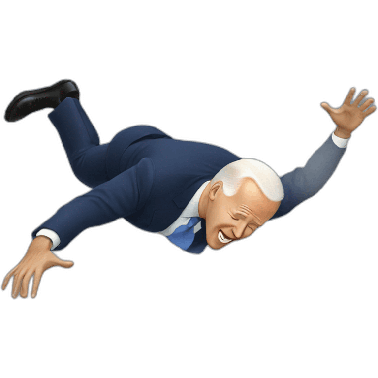 Joe biden falling emoji