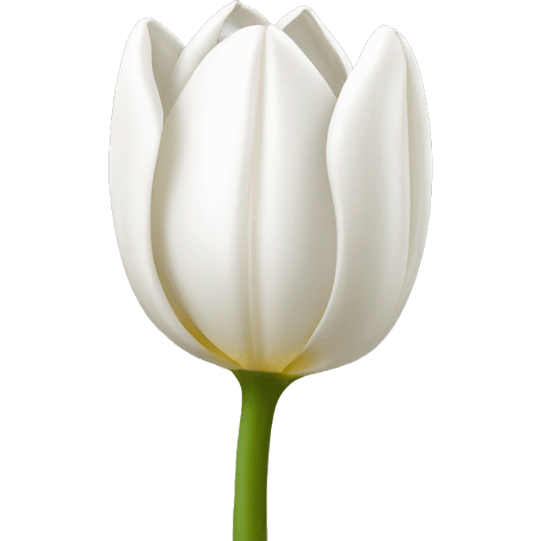 white tulip emoji