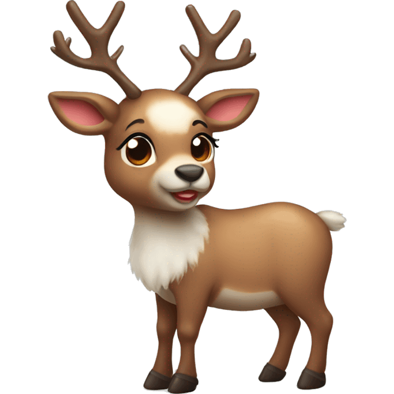 cute reindeer  emoji