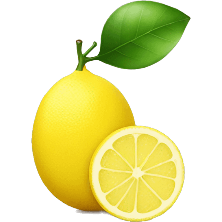 cute lemon with a little heart next to  emoji