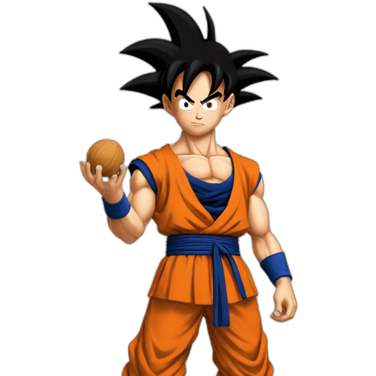 goku holding nuts emoji