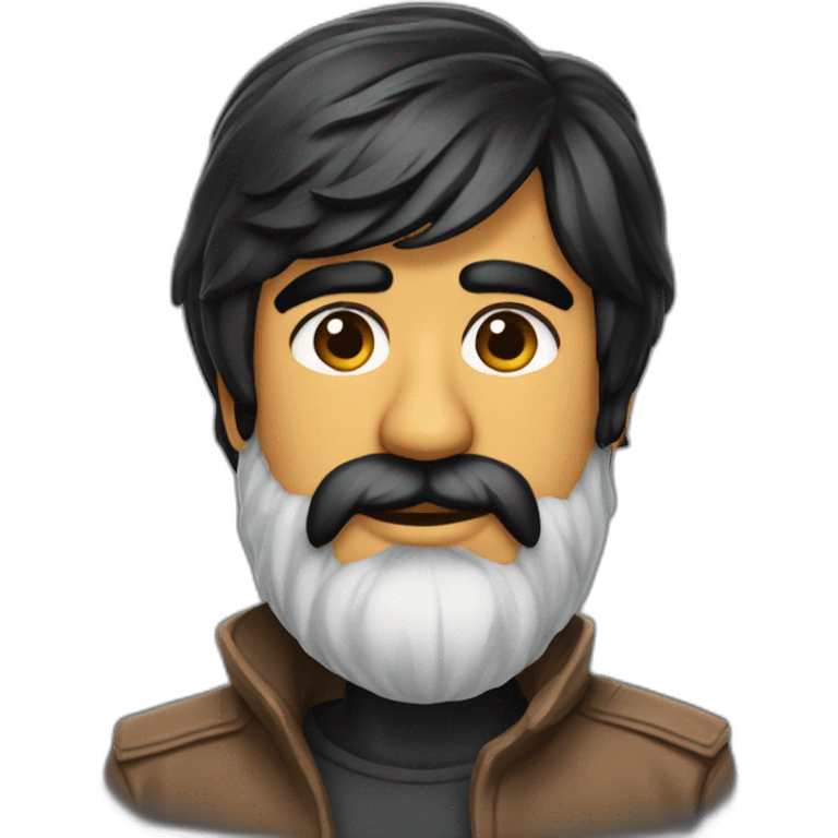 RaviTeja with full beard emoji