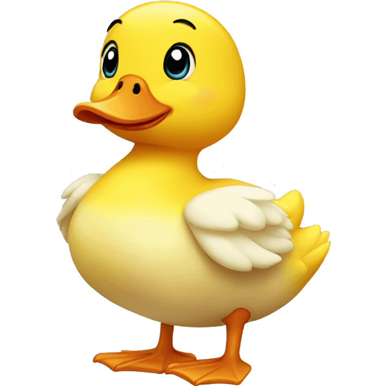 The cute yellow duck emoji