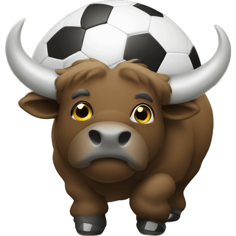 Buffalo with football emoji