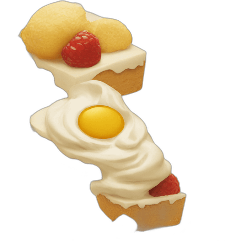 dessert cream emoji