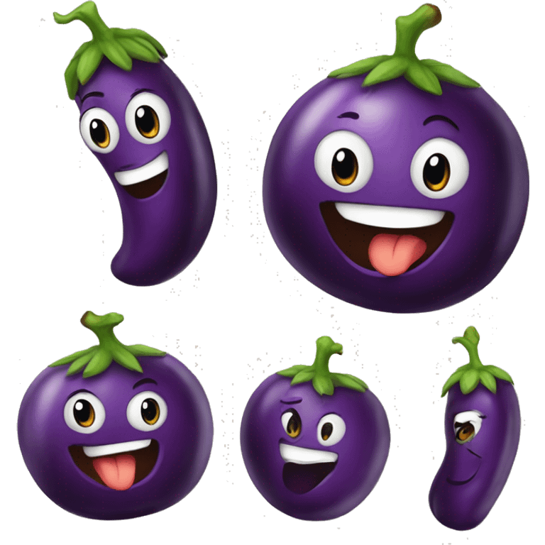 Freaky eggplant deol smiley laughing mosning peaches  emoji