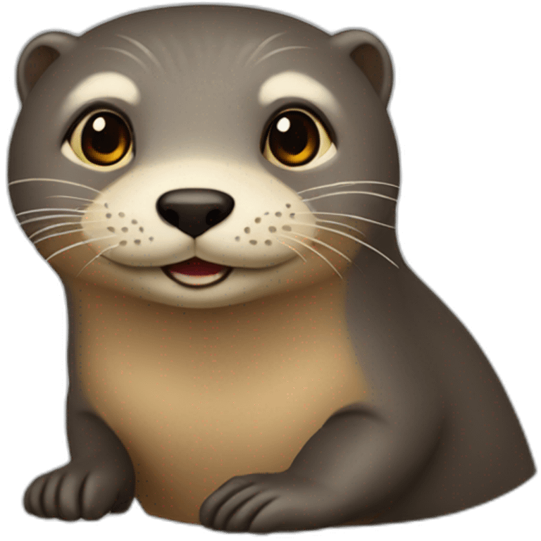 Loutre sur femme emoji