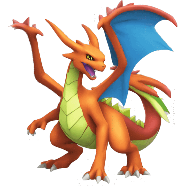 Anthro Cool Edgy Fakemon-Pokémon-Flygon-Charizard-Spyro With Full Body Detailed High Quality emoji