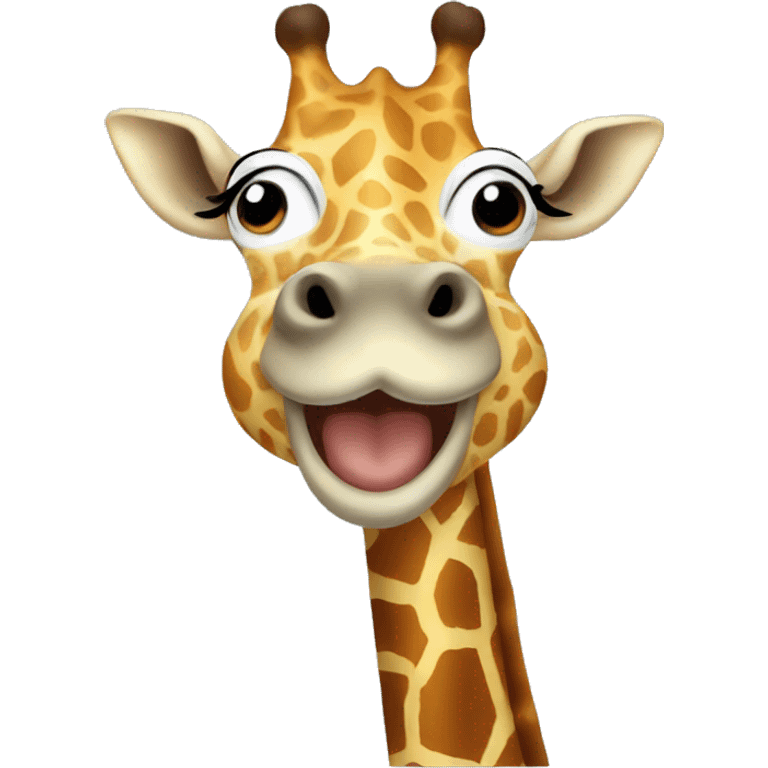 happy giraffe  emoji