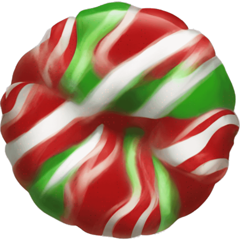 Christmas candy emoji