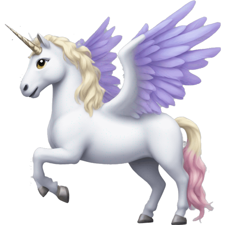 Winged unicorn emoji