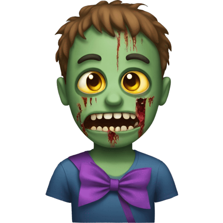 The zombie with the autism ribbon emoji emoji