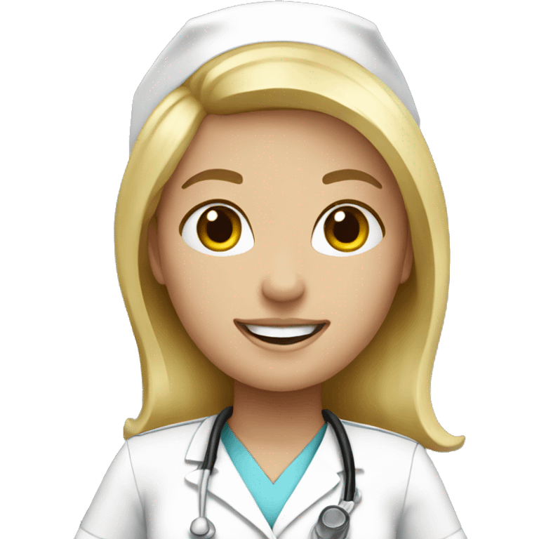 Blonde nurse emoji