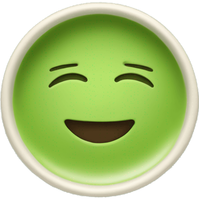 Green matcha emoji