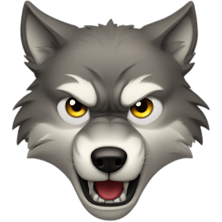 wolf angry emoji